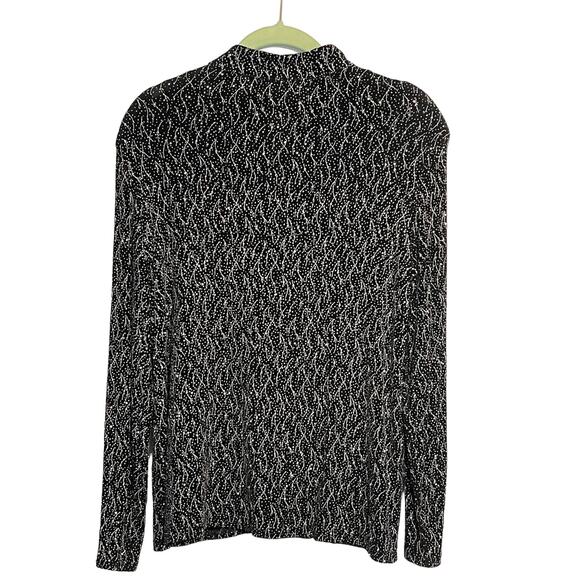 ONYX Nite Open Front Cardigan and Shell Black with Silver Sparkle Size Medium - Picture 3 of 7